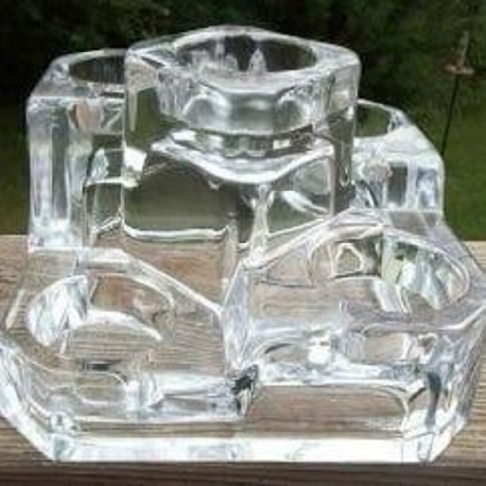 Partylite Crystal Castle Tealight Holder